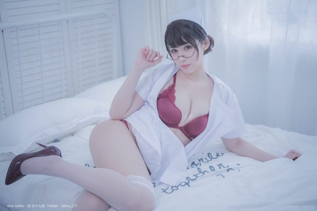 你十七鸽 – NO.03 白色护士[110P1V-535MB]-2
