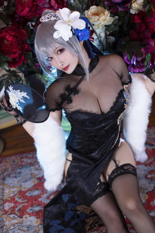 洛璃LoLiSAMA – NO.96 碧蓝航线 路易九世旗袍 [43P-457MB]